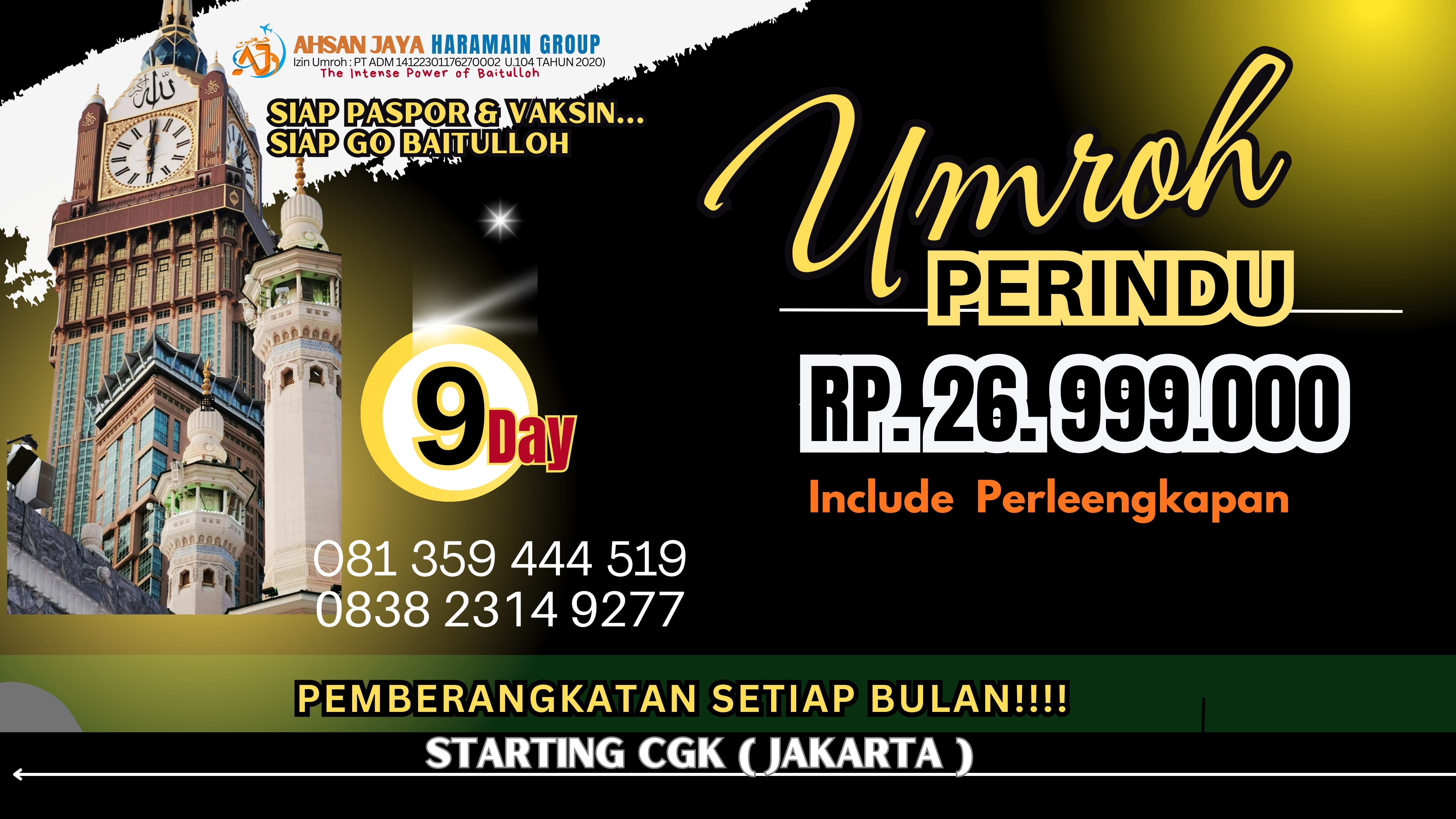 Umroh Perindu - 9 Hari